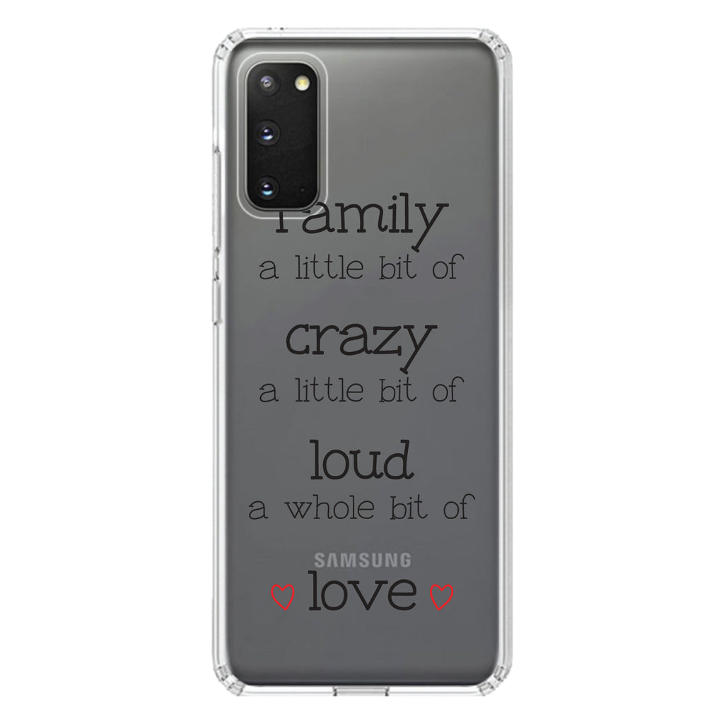 Family Crazy Loud Love Hearts Clear Shockproof iPhone Case, view 14