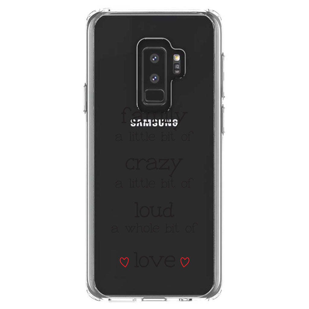 Family Crazy Loud Love Hearts Clear Shockproof iPhone Case, view 20
