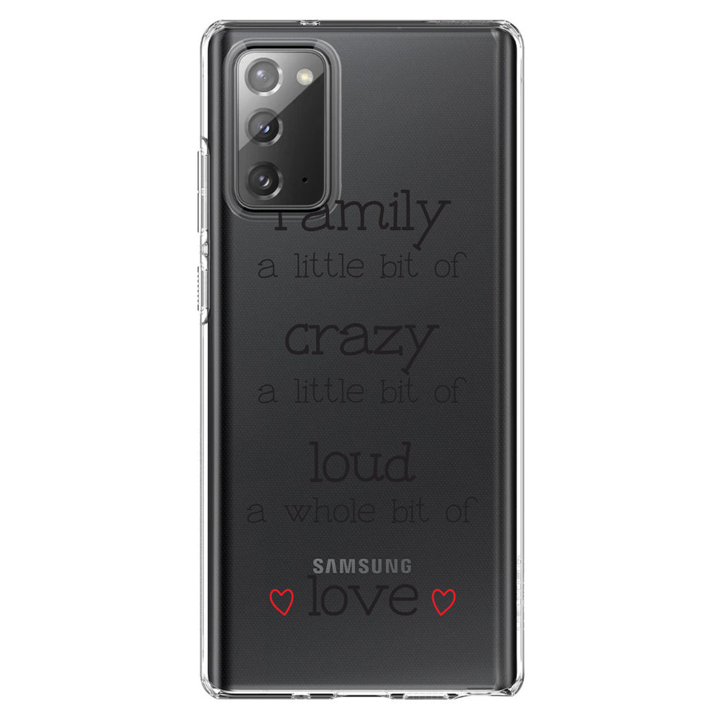Family Crazy Loud Love Hearts Clear Shockproof iPhone Case, view 8