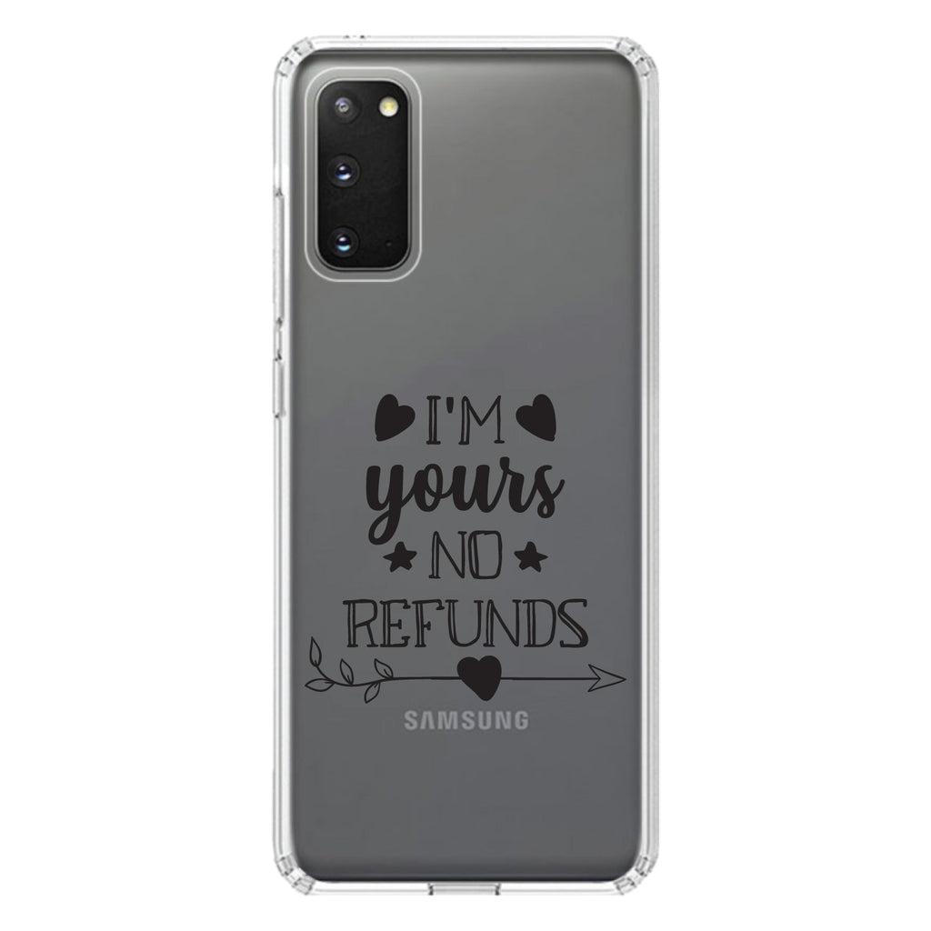 I'm Yours, No Refunds Clear Shockproof iPhone Case, view 13