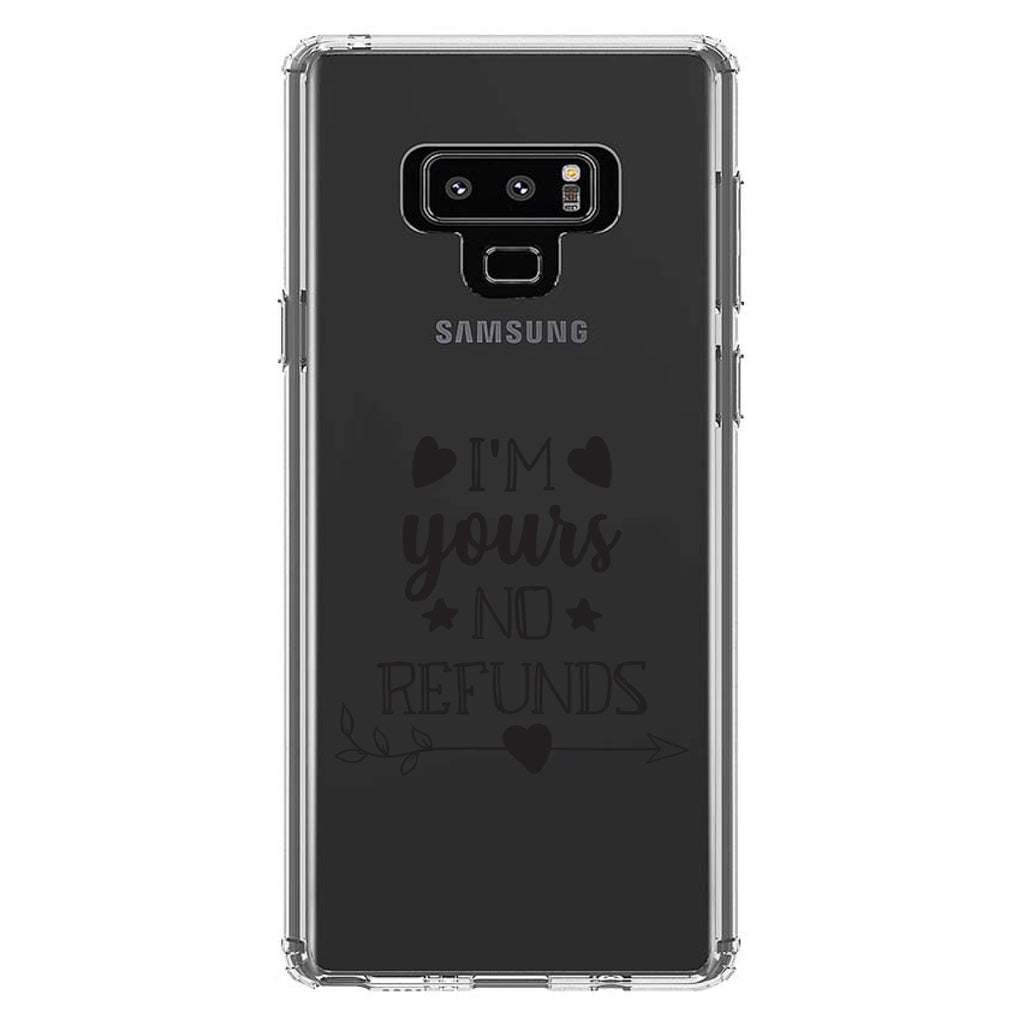 I'm Yours, No Refunds Clear Shockproof iPhone Case, view 11