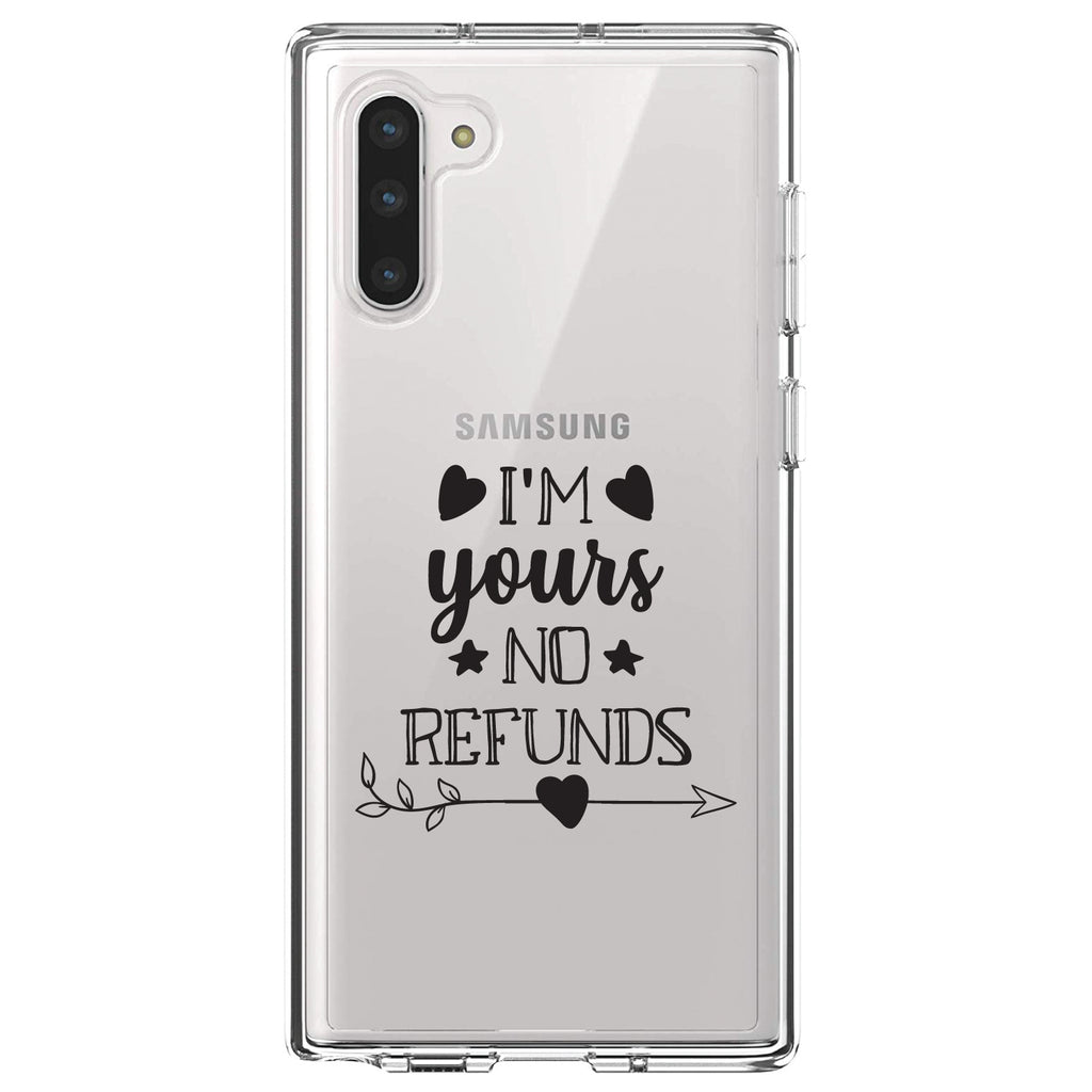 I'm Yours, No Refunds Clear Shockproof iPhone Case, view 9