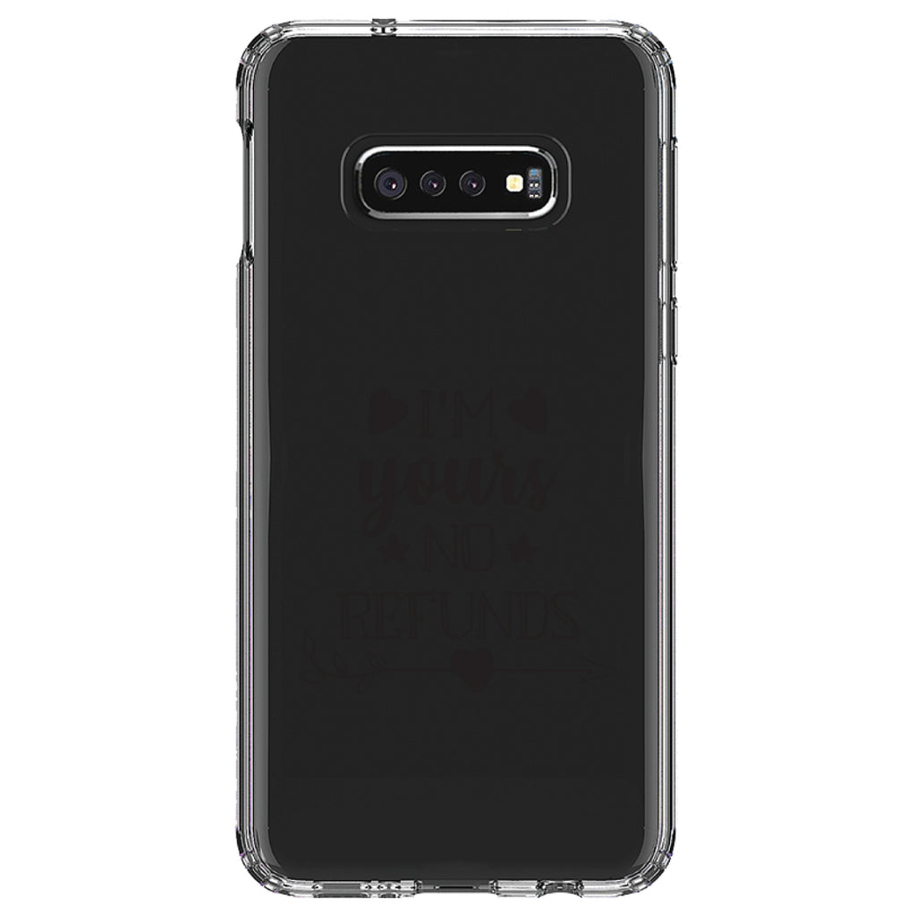 I'm Yours, No Refunds Clear Shockproof iPhone Case, view 18