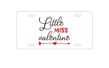 DistinctInk Custom Aluminum Decorative Vanity Front License Plate - Little Miss Valentine