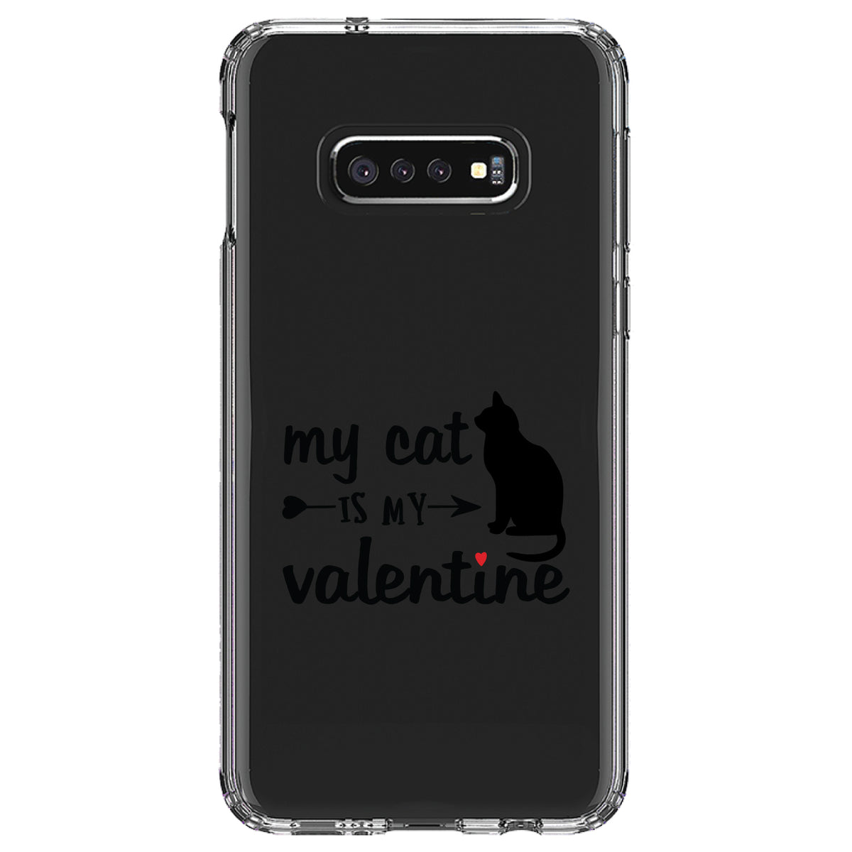 My Cat is My Valentine Clear Shockproof iPhone Case, view 18
