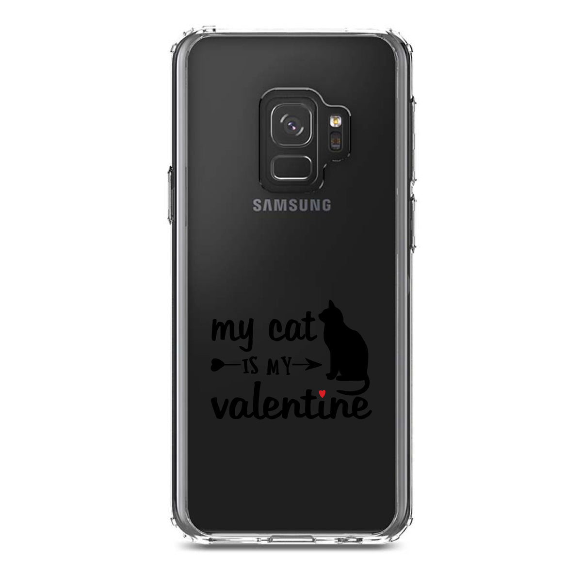 My Cat is My Valentine Clear Shockproof iPhone Case, view 19