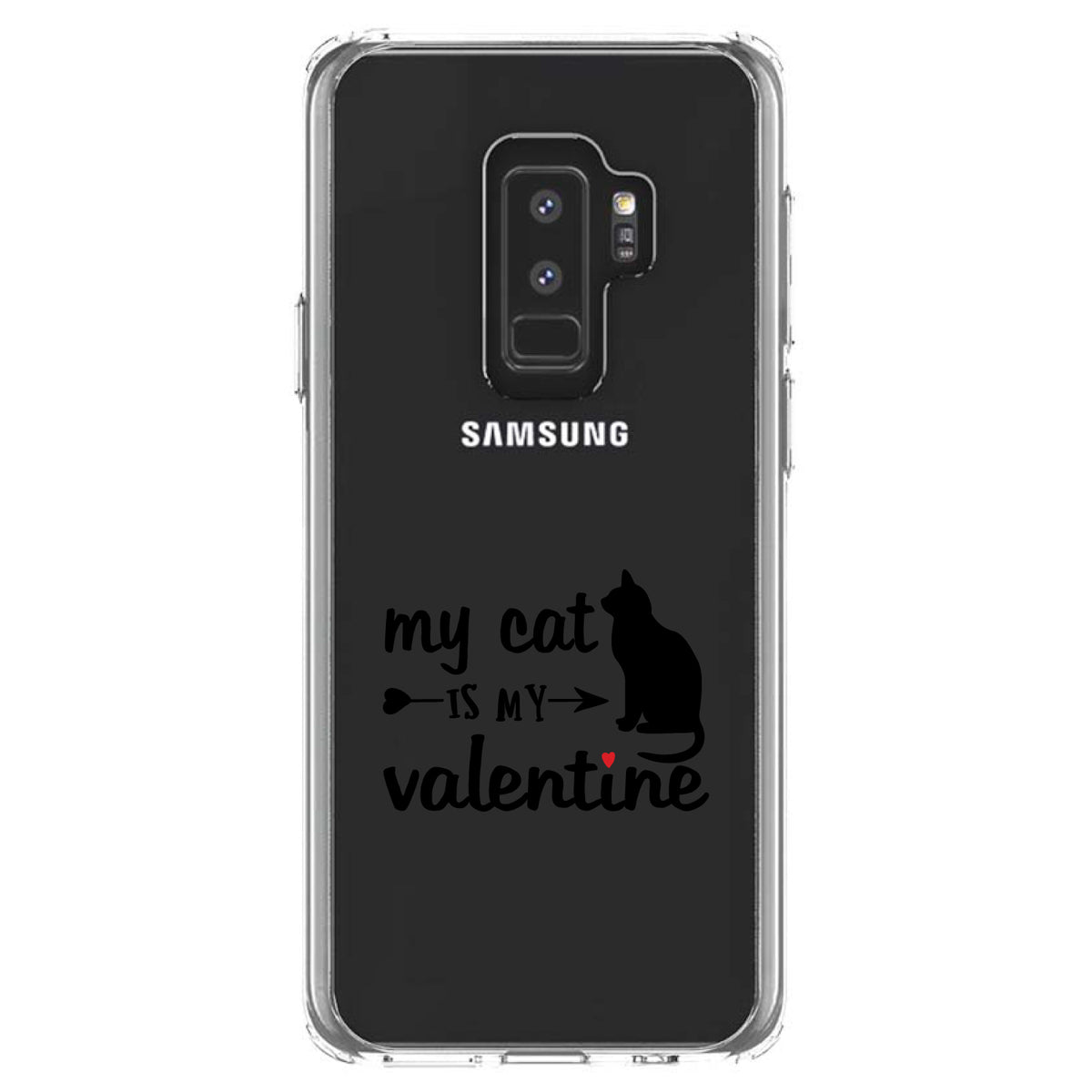 My Cat is My Valentine Clear Shockproof iPhone Case, view 20
