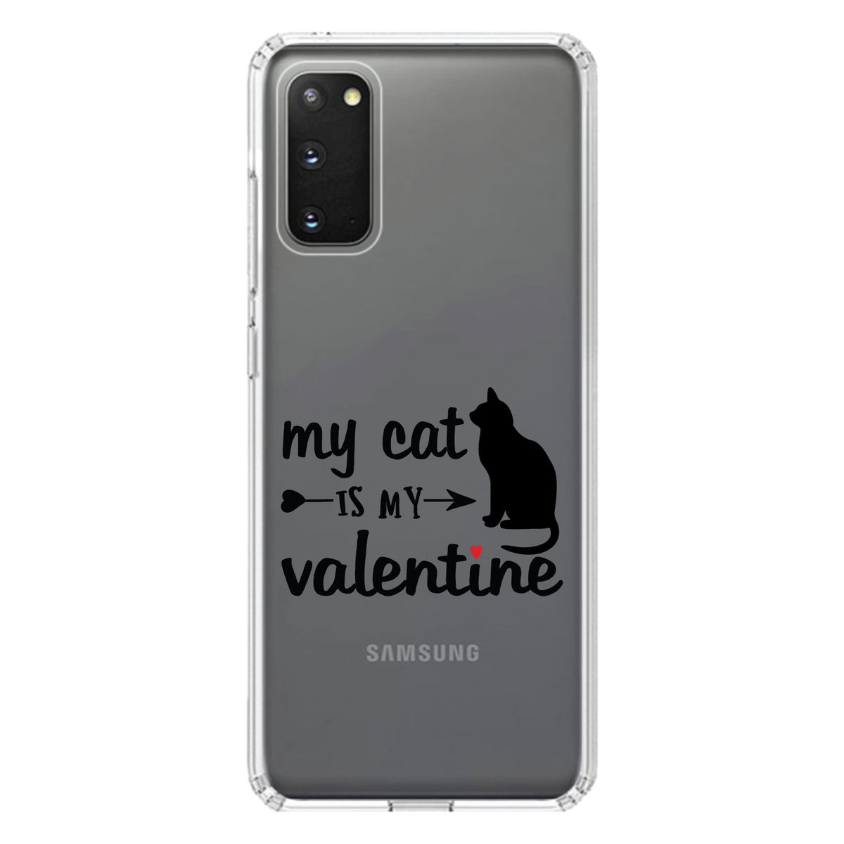 My Cat is My Valentine Clear Shockproof iPhone Case, view 14