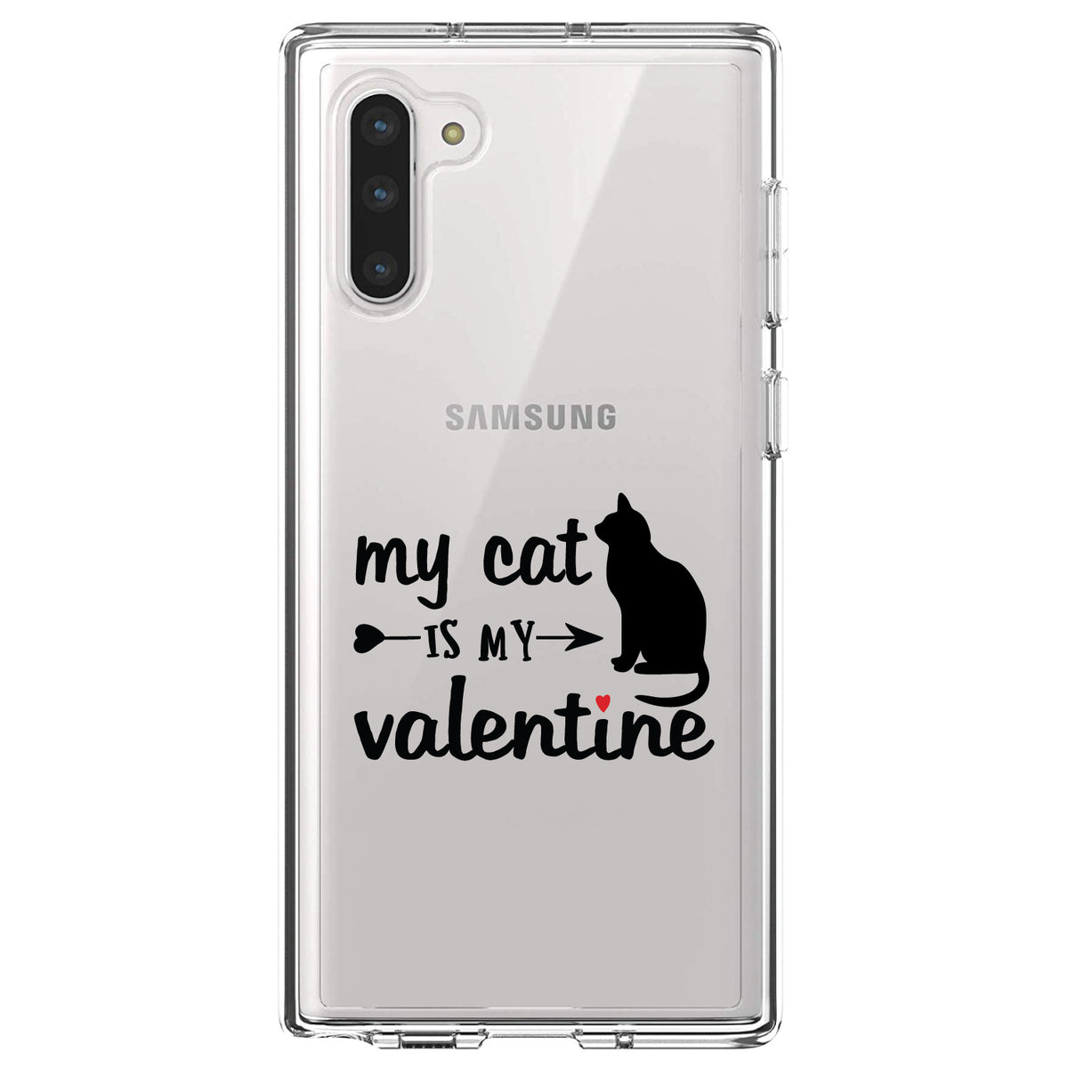 My Cat is My Valentine Clear Shockproof iPhone Case, view 9