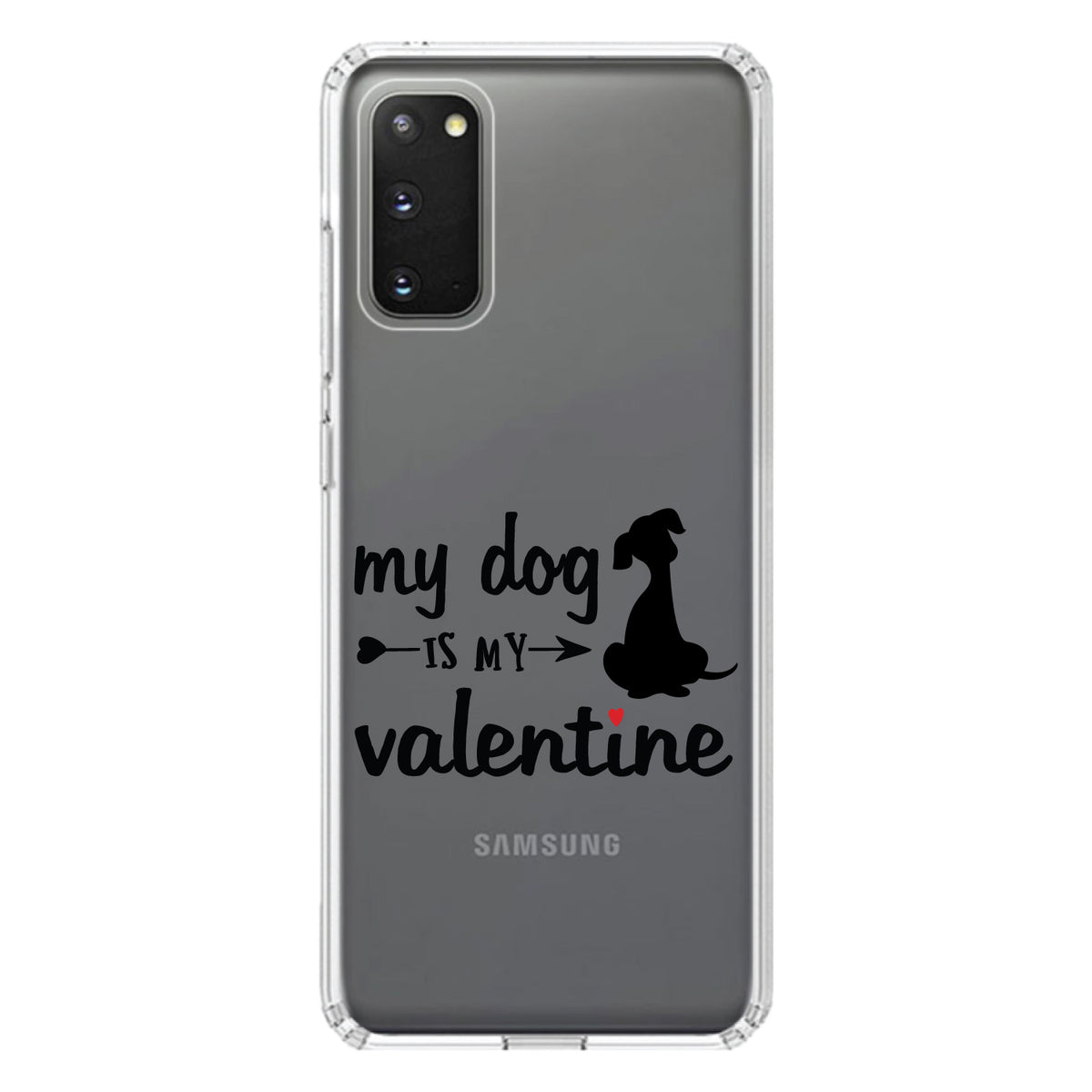 My Dog is My Valentine Clear Shockproof iPhone Case, view 14