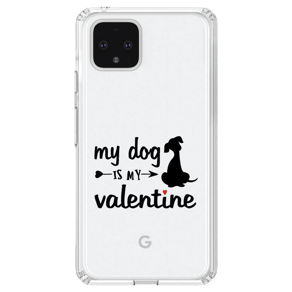 My Dog is My Valentine Clear Shockproof iPhone Case, view 23
