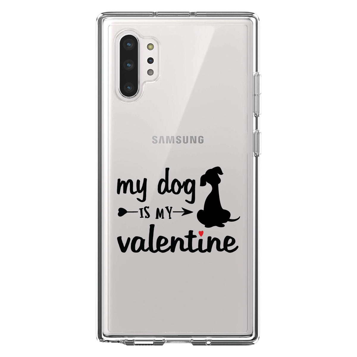 My Dog is My Valentine Clear Shockproof iPhone Case, view 10