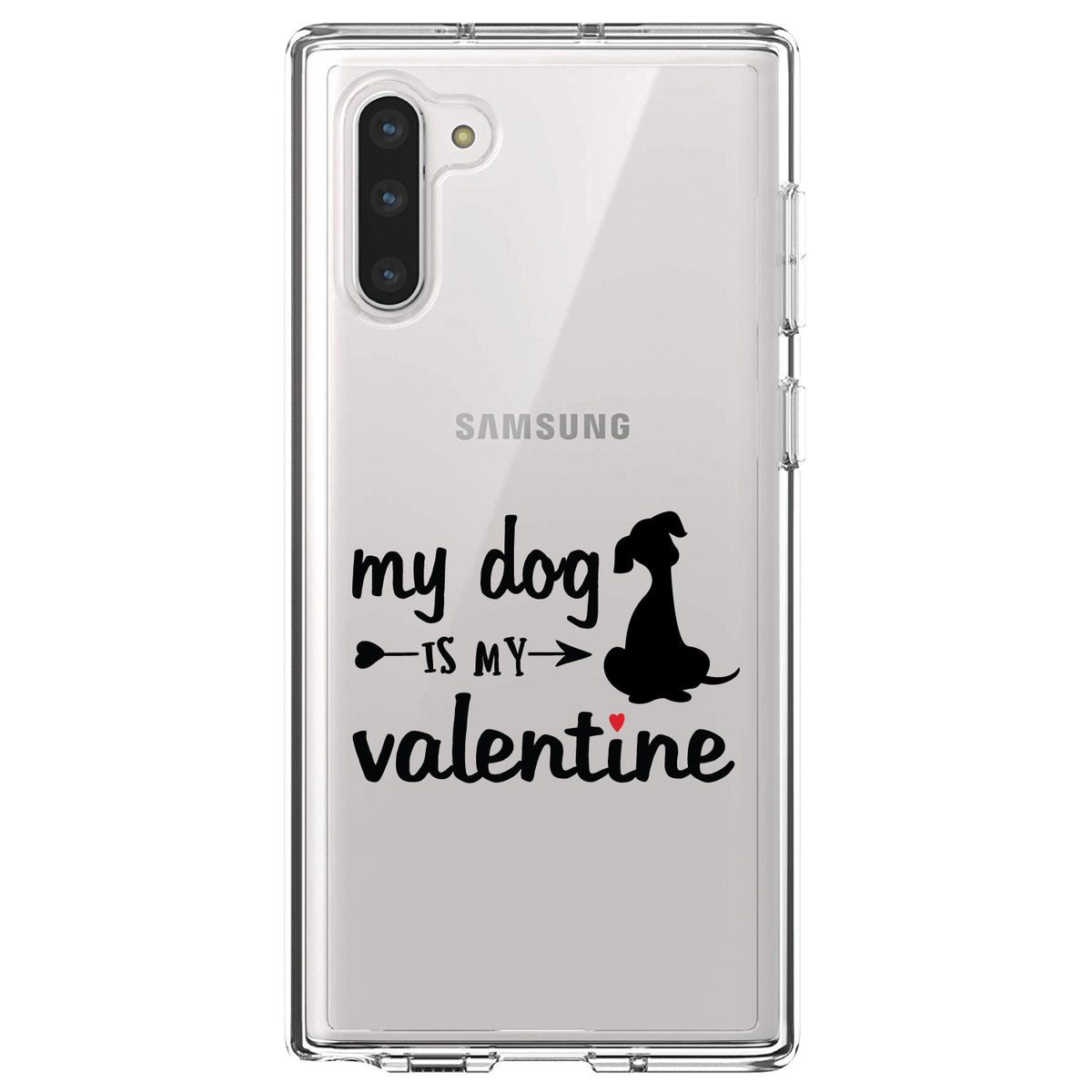 My Dog is My Valentine Clear Shockproof iPhone Case, view 9