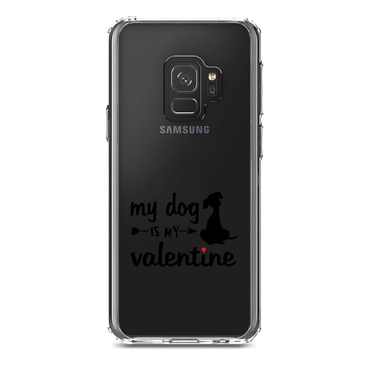 My Dog is My Valentine Clear Shockproof iPhone Case, view 19