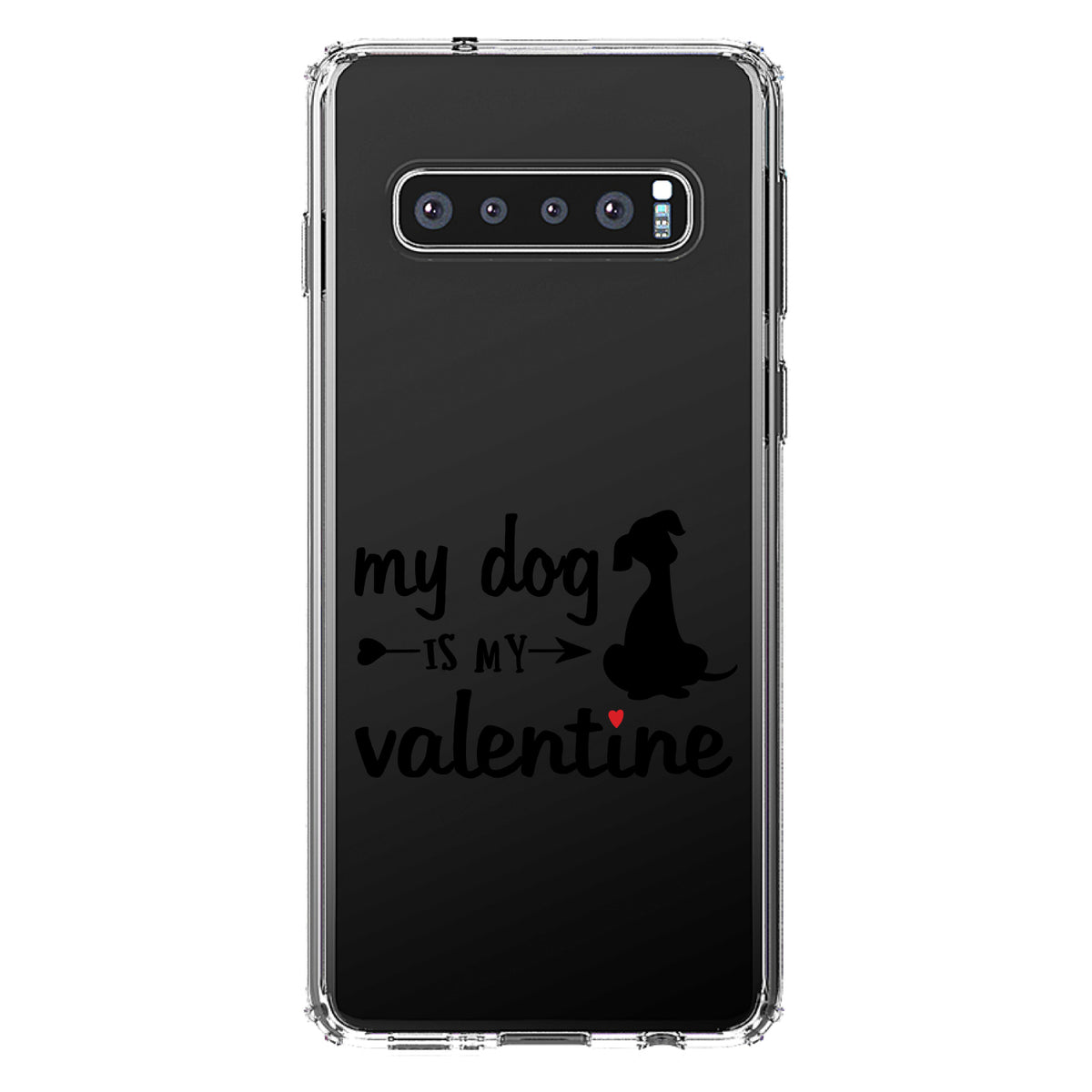 My Dog is My Valentine Clear Shockproof iPhone Case, view 16