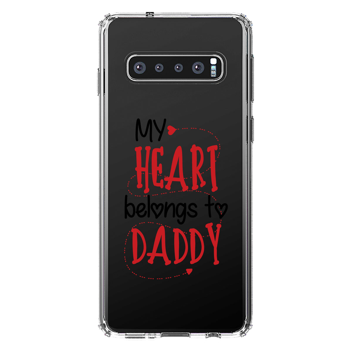 My Heart Belongs to Daddy Clear Shockproof iPhone Case, view 17