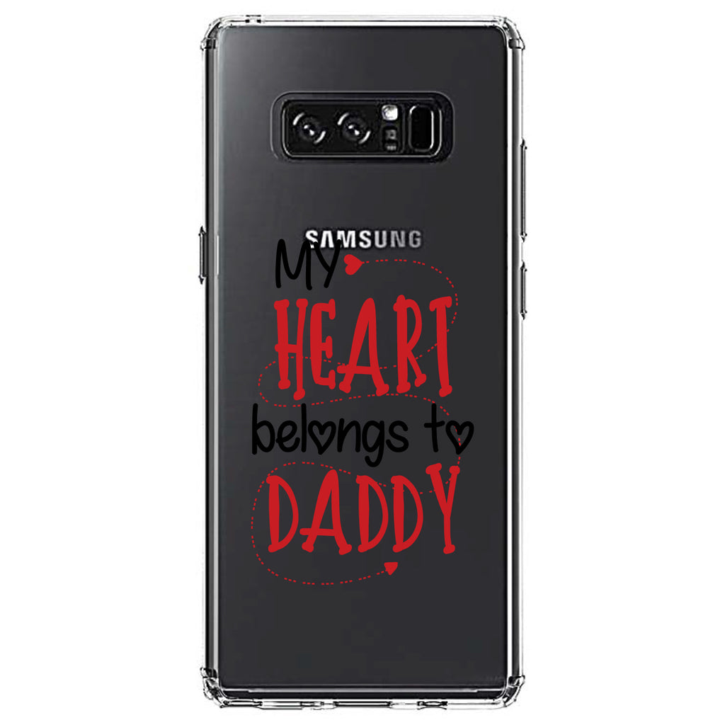 My Heart Belongs to Daddy Clear Shockproof iPhone Case, view 12