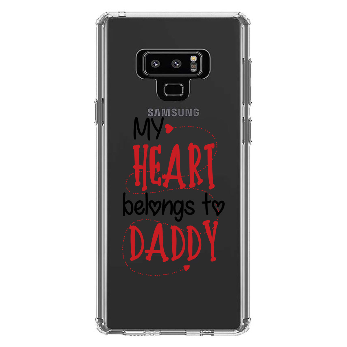 My Heart Belongs to Daddy Clear Shockproof iPhone Case, view 11