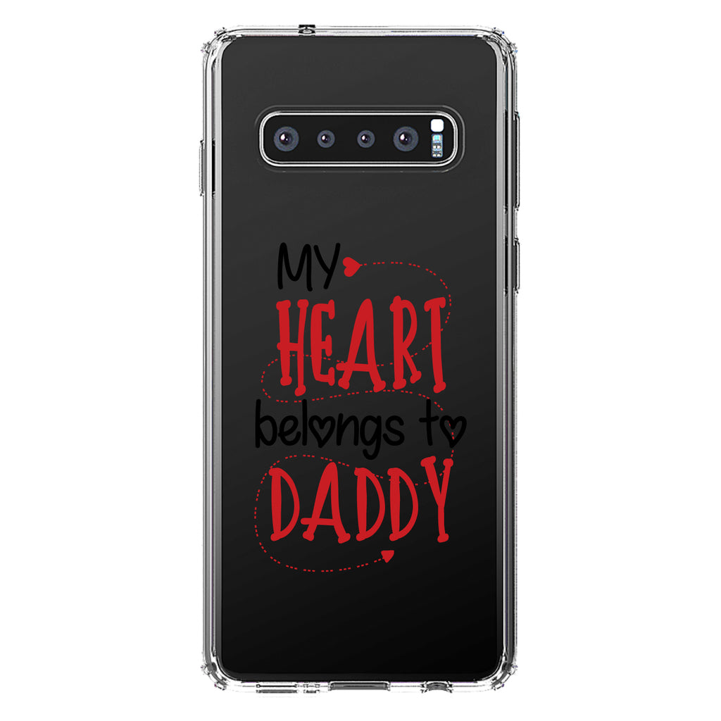 My Heart Belongs to Daddy Clear Shockproof iPhone Case, view 16