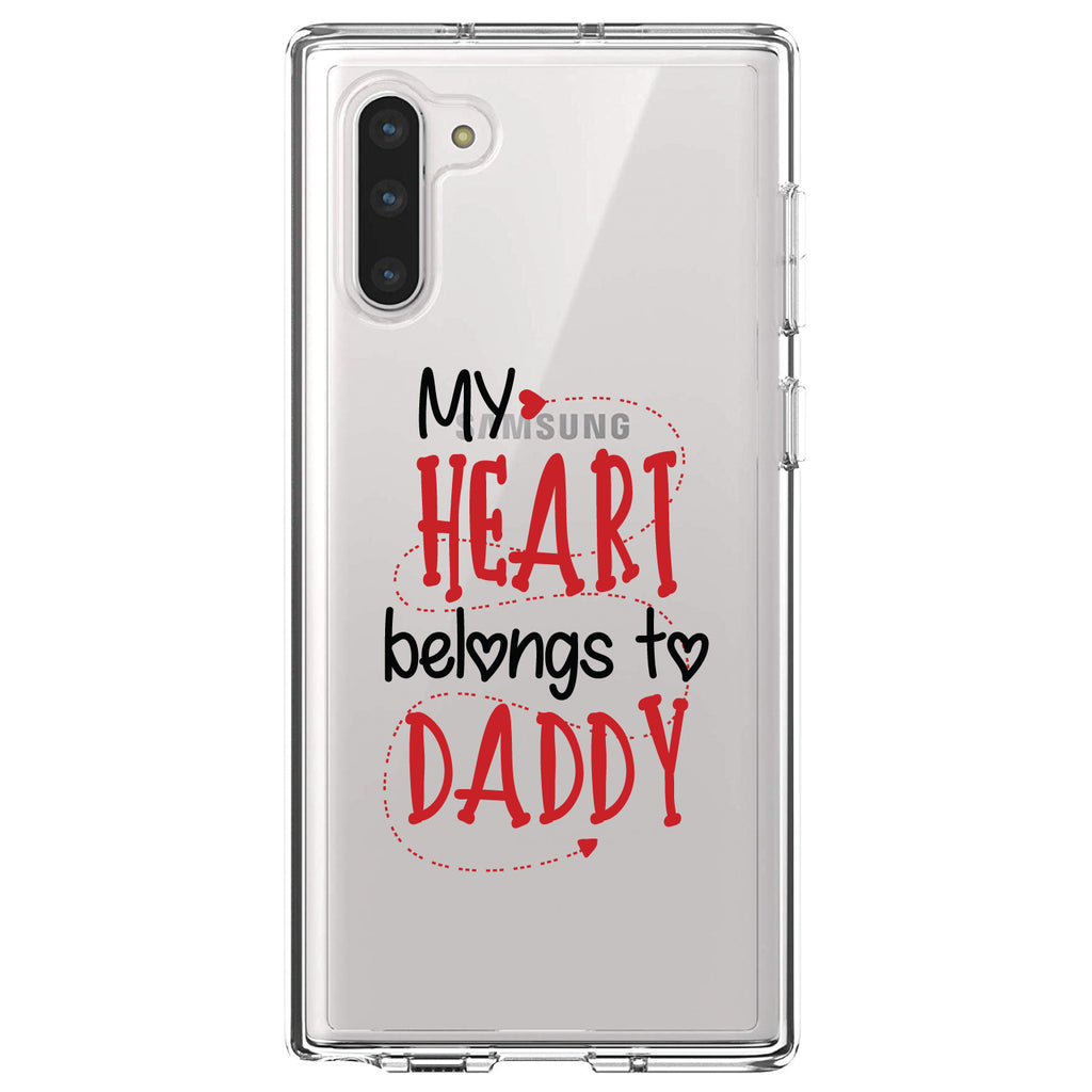 My Heart Belongs to Daddy Clear Shockproof iPhone Case, view 9