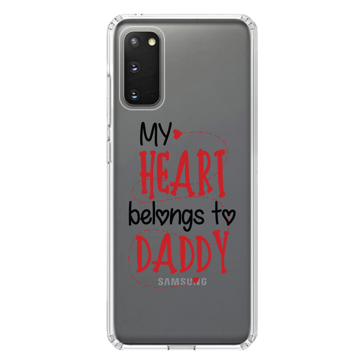 My Heart Belongs to Daddy Clear Shockproof iPhone Case, view 15