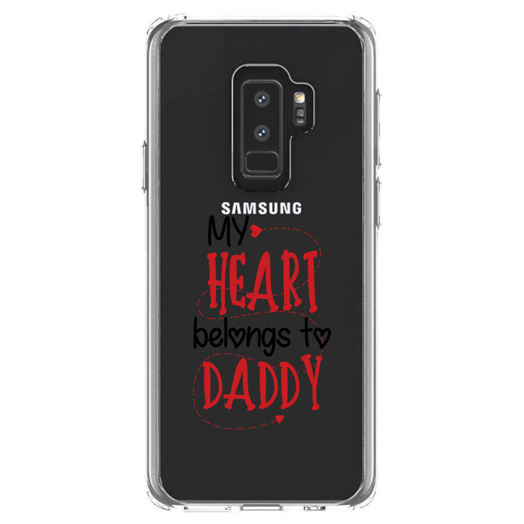 My Heart Belongs to Daddy Clear Shockproof iPhone Case, view 20