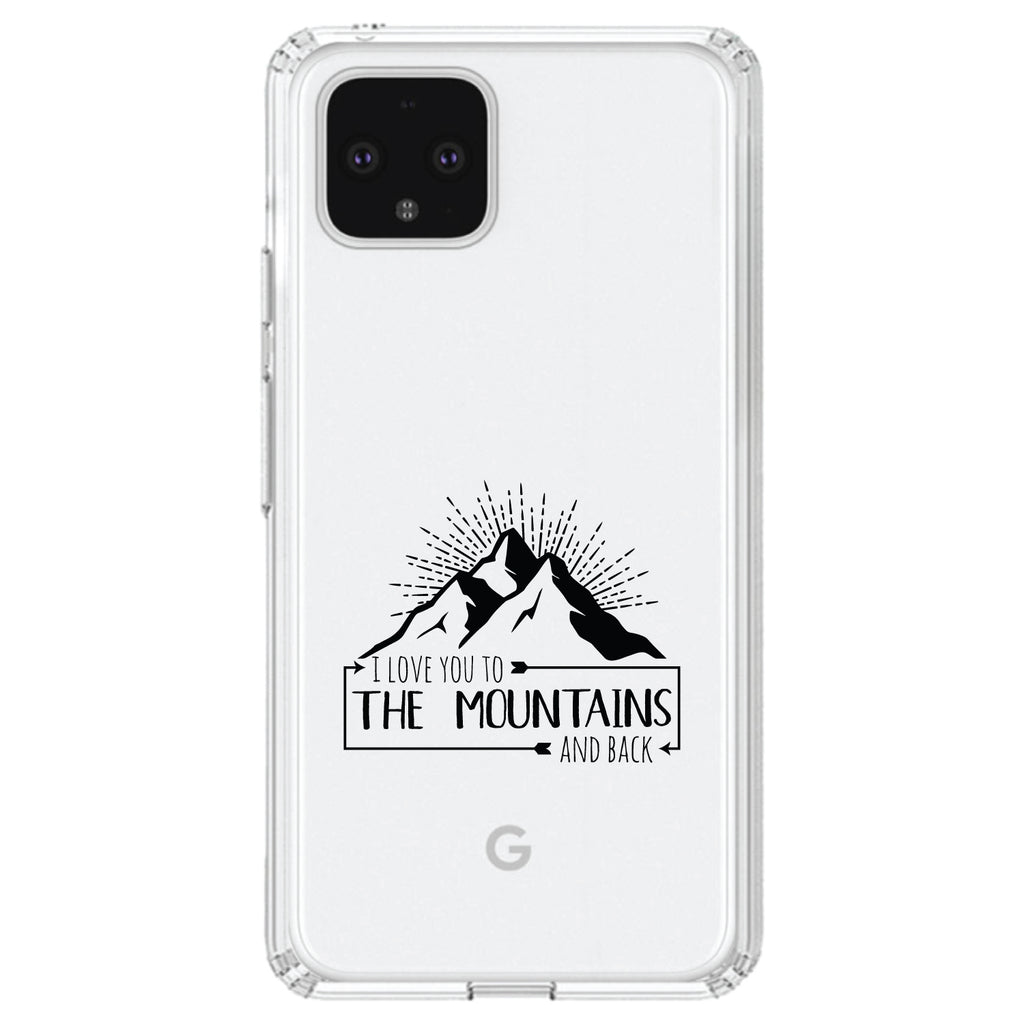 I Love You to the Mountains and Back Clear Shockproof iPhone Case, view 23