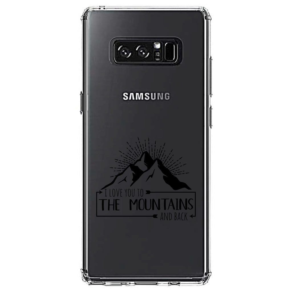 I Love You to the Mountains and Back Clear Shockproof iPhone Case, view 12