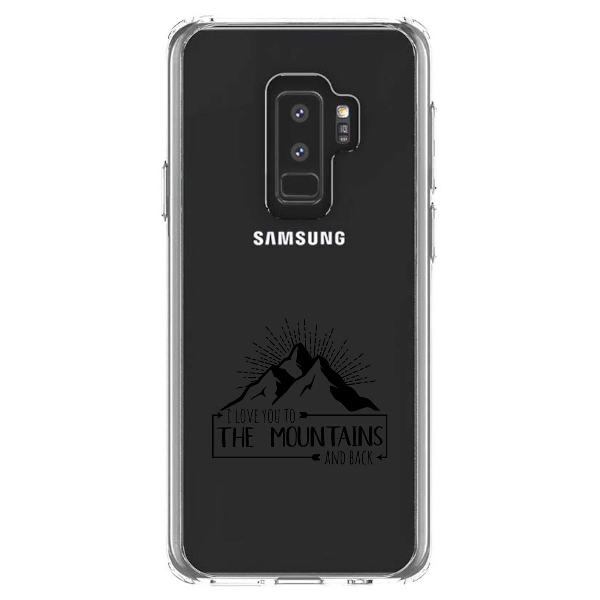 I Love You to the Mountains and Back Clear Shockproof iPhone Case, view 20