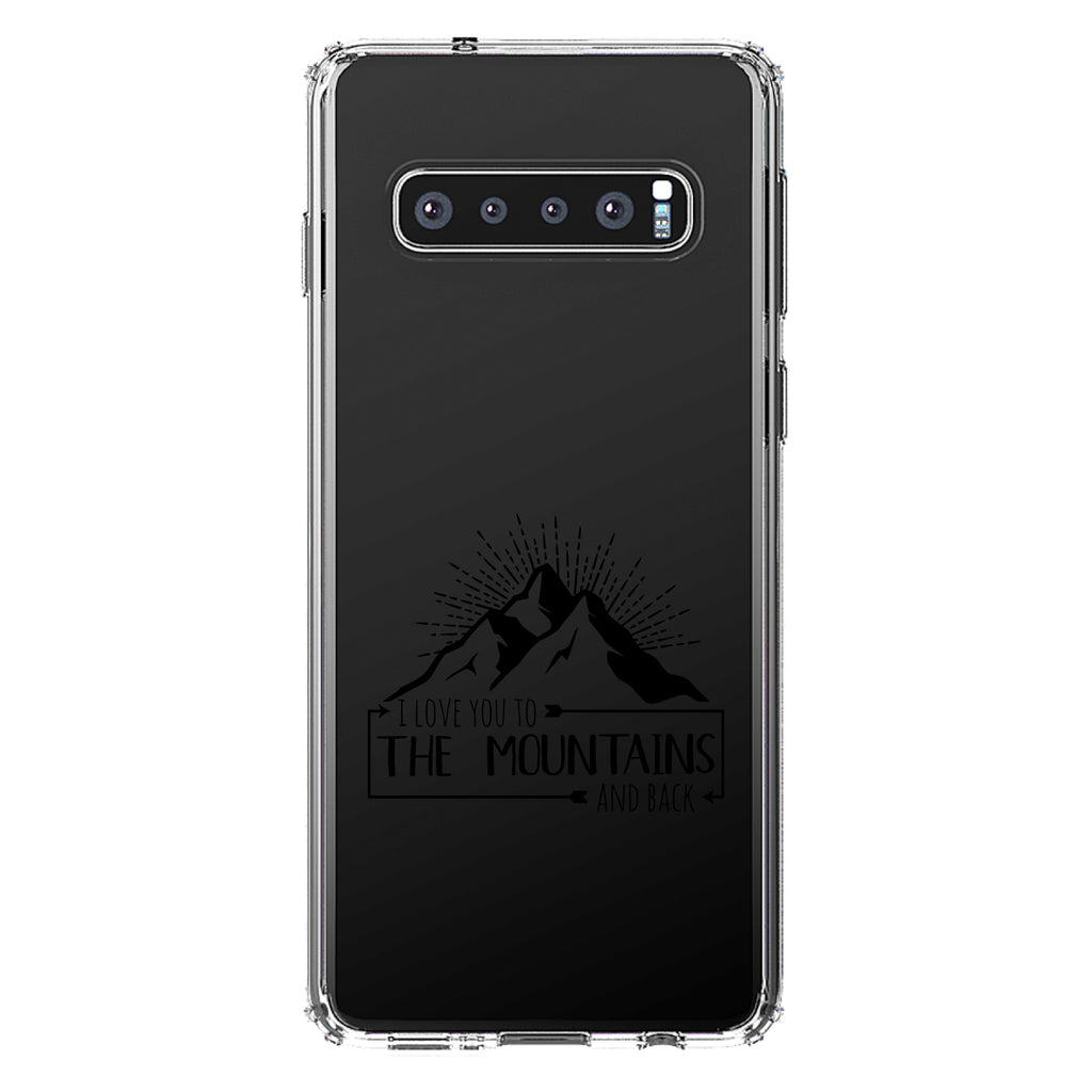 I Love You to the Mountains and Back Clear Shockproof iPhone Case, view 17