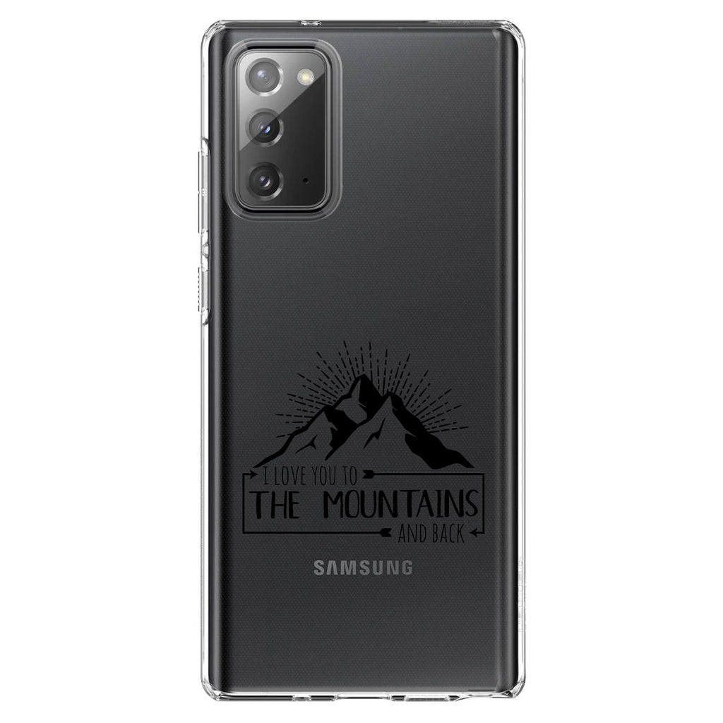 I Love You to the Mountains and Back Clear Shockproof iPhone Case, view 7