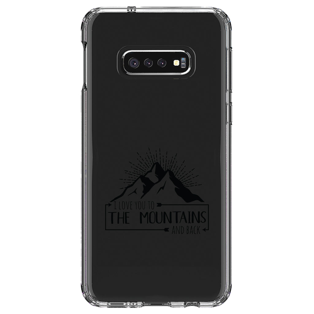 I Love You to the Mountains and Back Clear Shockproof iPhone Case, view 18