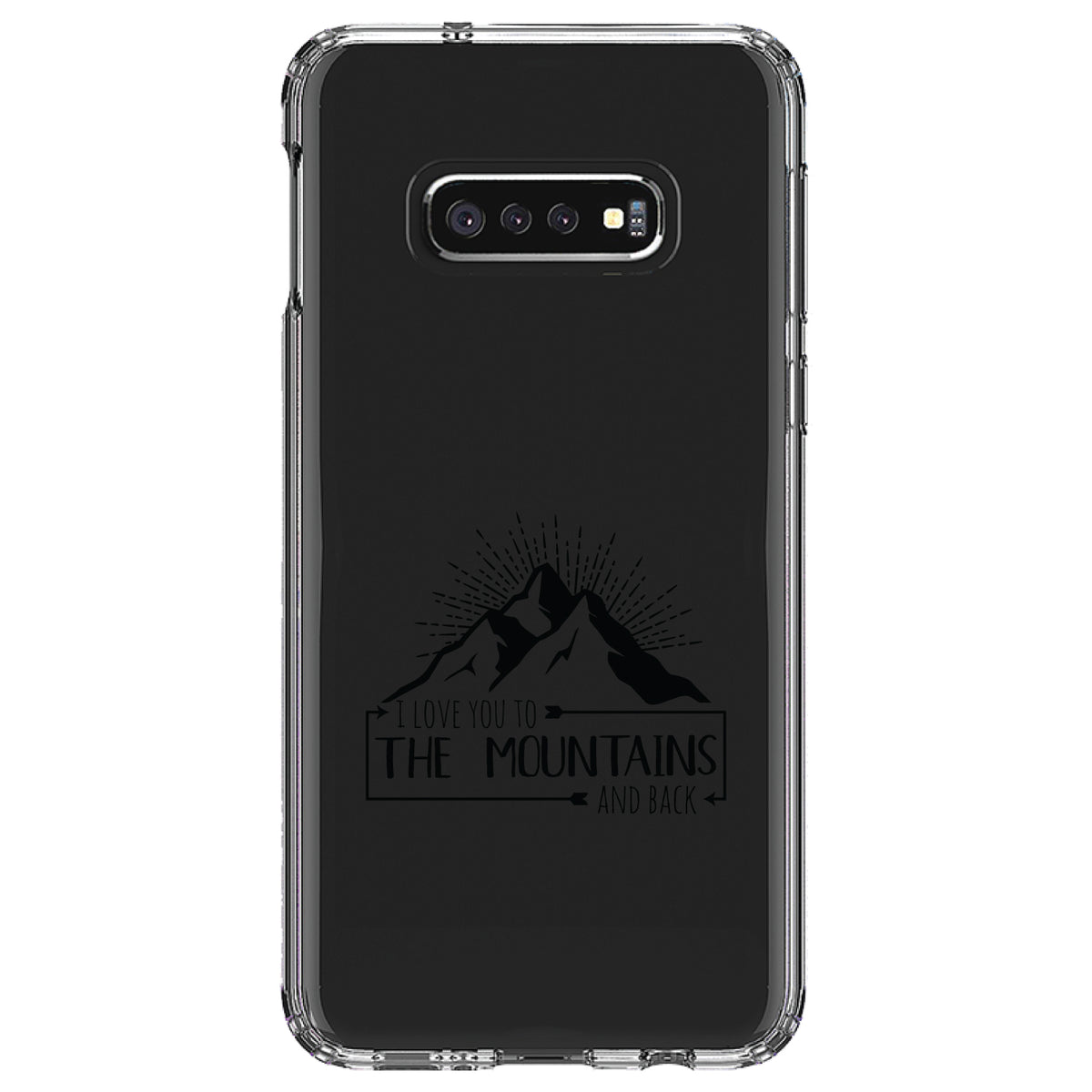 I Love You to the Mountains and Back Clear Shockproof iPhone Case, view 18