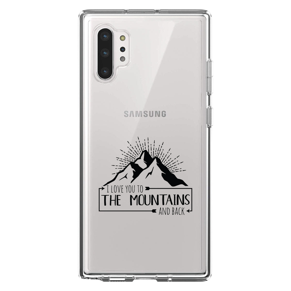 I Love You to the Mountains and Back Clear Shockproof iPhone Case, view 10