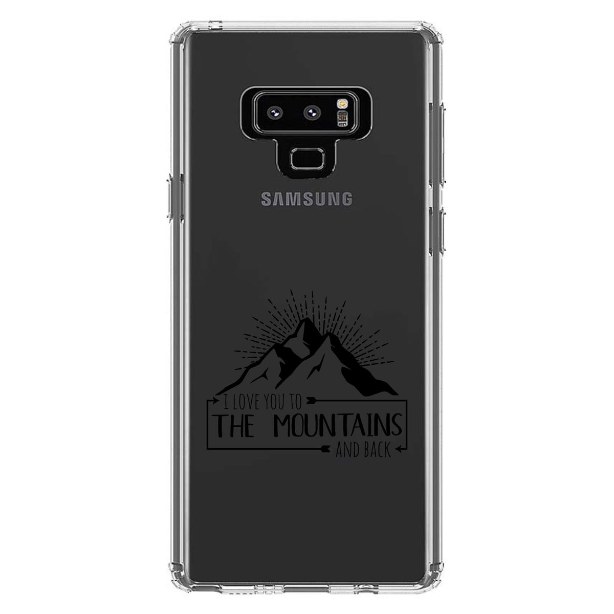 I Love You to the Mountains and Back Clear Shockproof iPhone Case, view 11