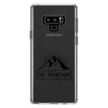 DistinctInk® Clear Shockproof Hybrid Case for Apple iPhone / Samsung Galaxy / Google Pixel - I Love You to the Mountains and Back