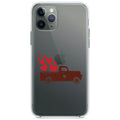 Valentine Truck Red Hearts Clear Shockproof iPhone Case