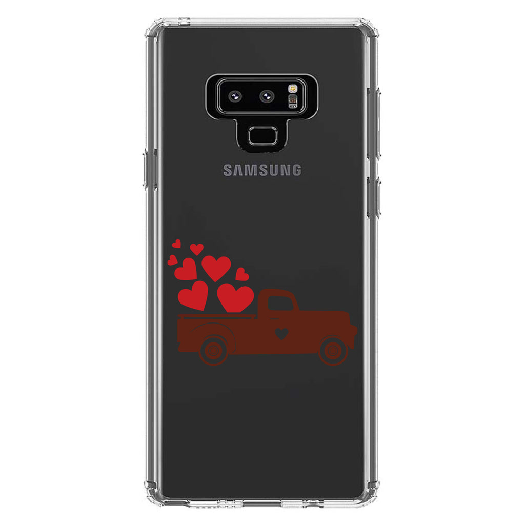 Valentine Truck Red Hearts Clear Shockproof iPhone Case, view 11