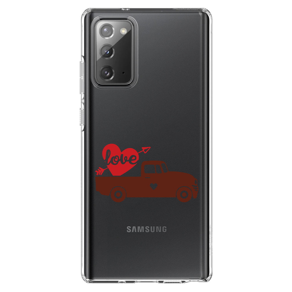 Valentine Truck Red Love Heart Arrow Clear Shockproof iPhone Case, view 8