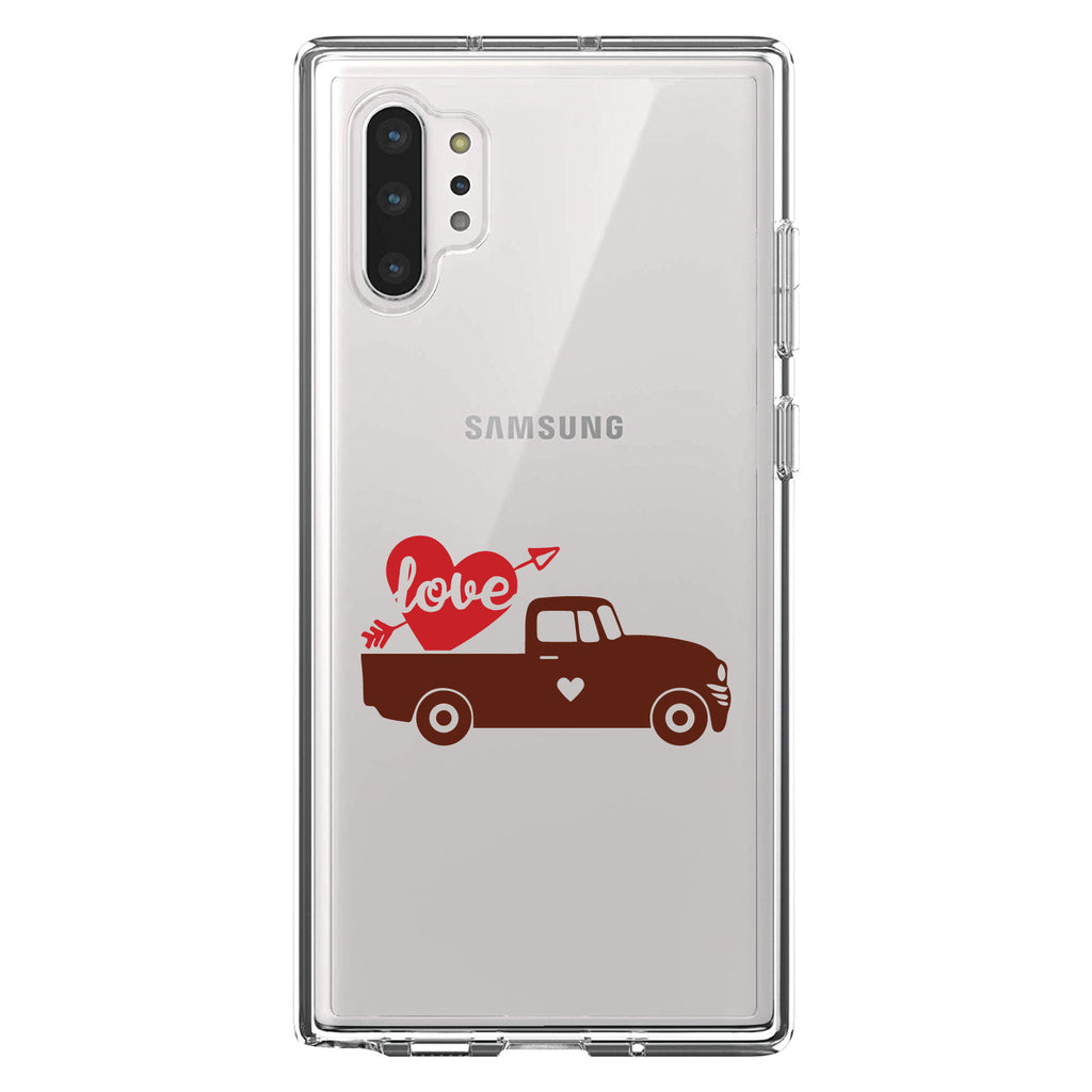 Valentine Truck Red Love Heart Arrow Clear Shockproof iPhone Case, view 10