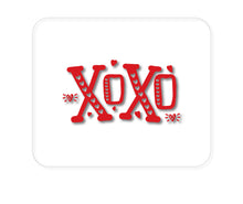 DistinctInk Custom Foam Rubber Mouse Pad - 1/4" Thick - XOXO Red Hearts Valentine