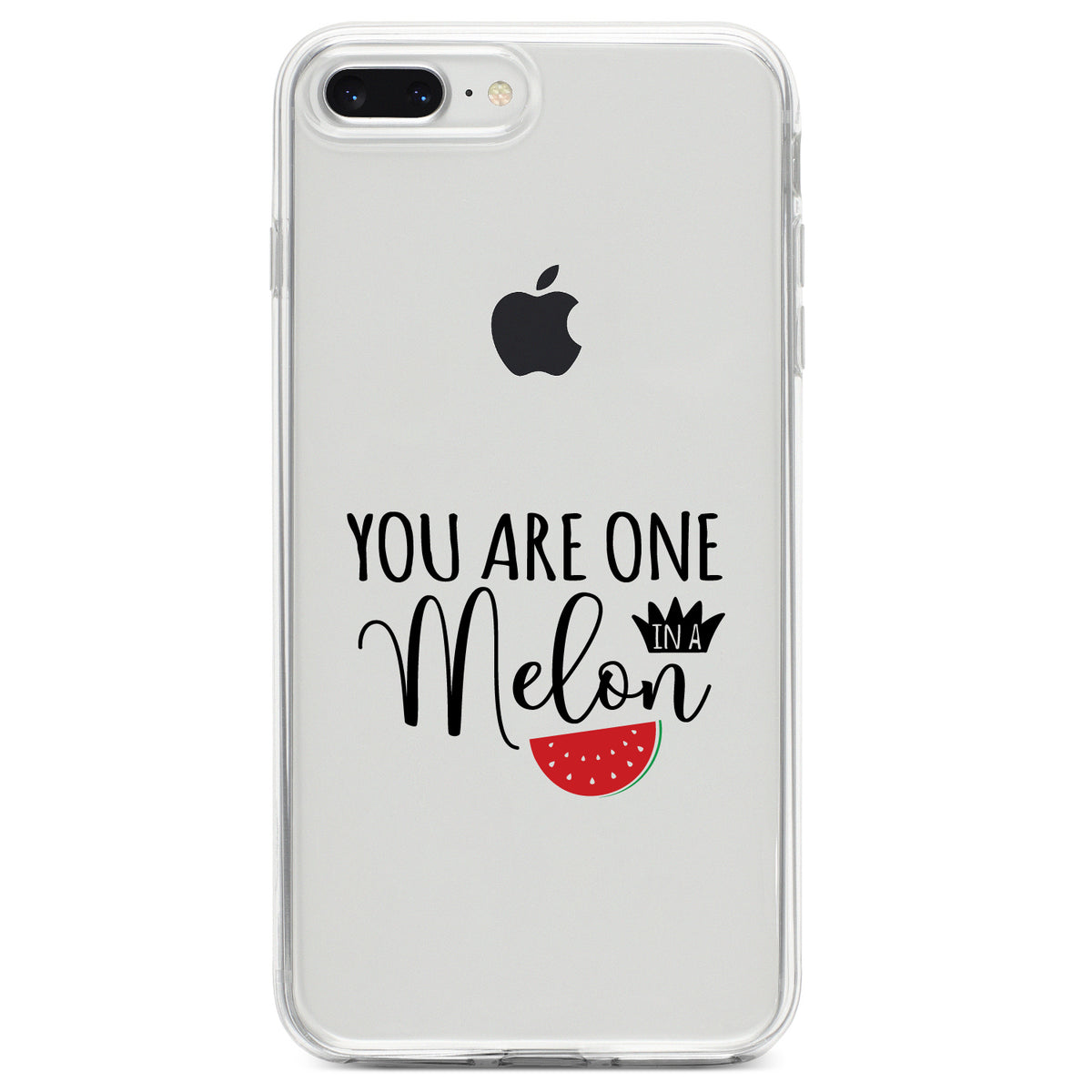 You Are One in a Melon Watermelon Clear Shockproof iPhone Case, view 6