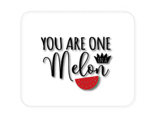 DistinctInk Custom Foam Rubber Mouse Pad - 1/4" Thick - You Are One in a Melon Watermelon