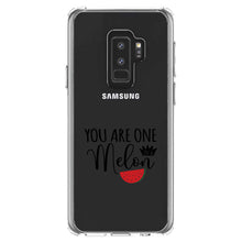 DistinctInk® Clear Shockproof Hybrid Case for Apple iPhone / Samsung Galaxy / Google Pixel - You Are One in a Melon Watermelon