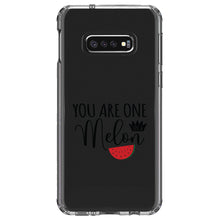 DistinctInk® Clear Shockproof Hybrid Case for Apple iPhone / Samsung Galaxy / Google Pixel - You Are One in a Melon Watermelon