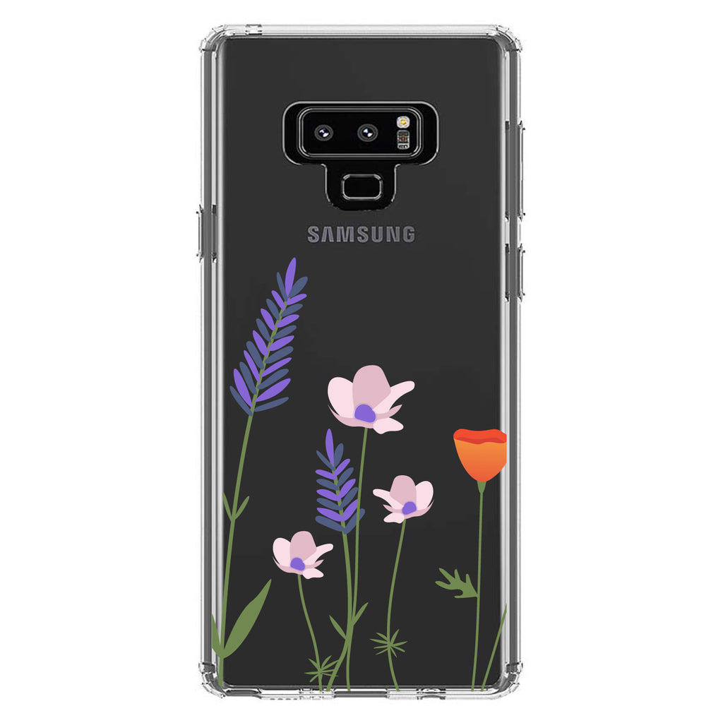 Wildflowers Blue Purple Pink Clear Shockproof iPhone Case, view 11