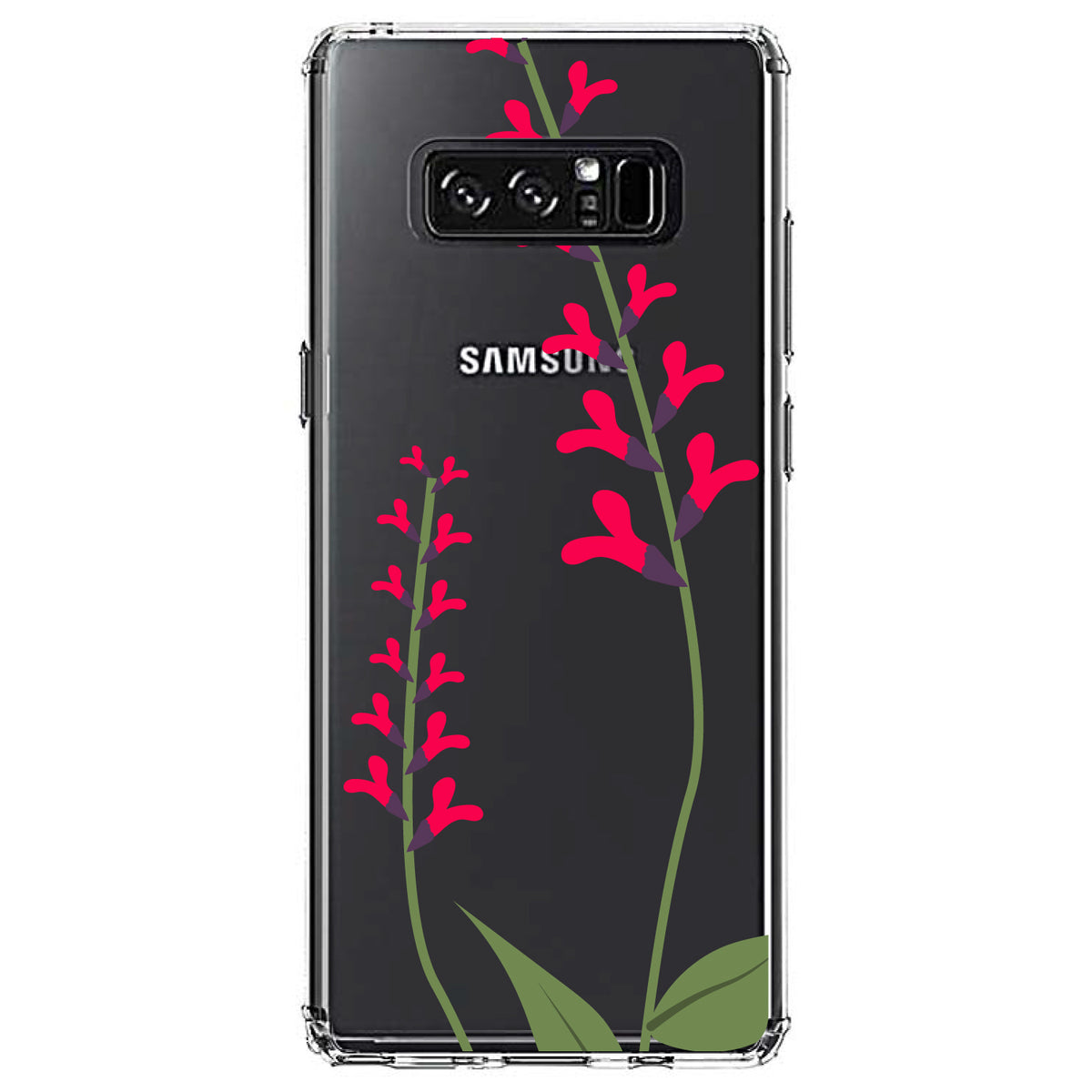 Wildflowers Hot Pink Clear Shockproof iPhone Case, view 12