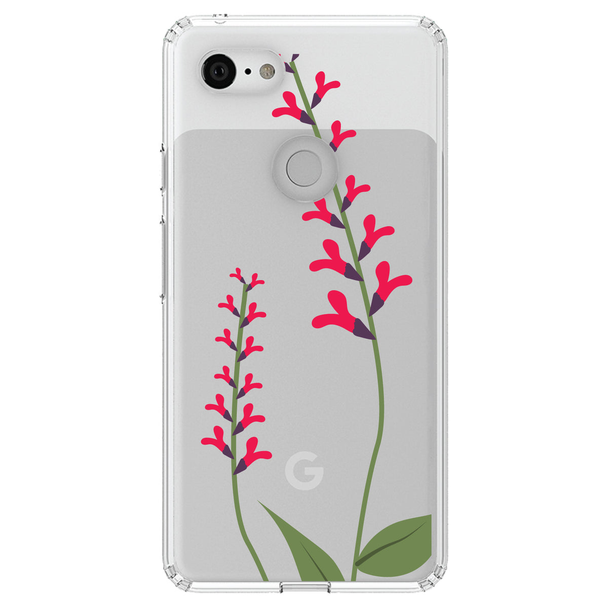 Wildflowers Hot Pink Clear Shockproof iPhone Case, view 22