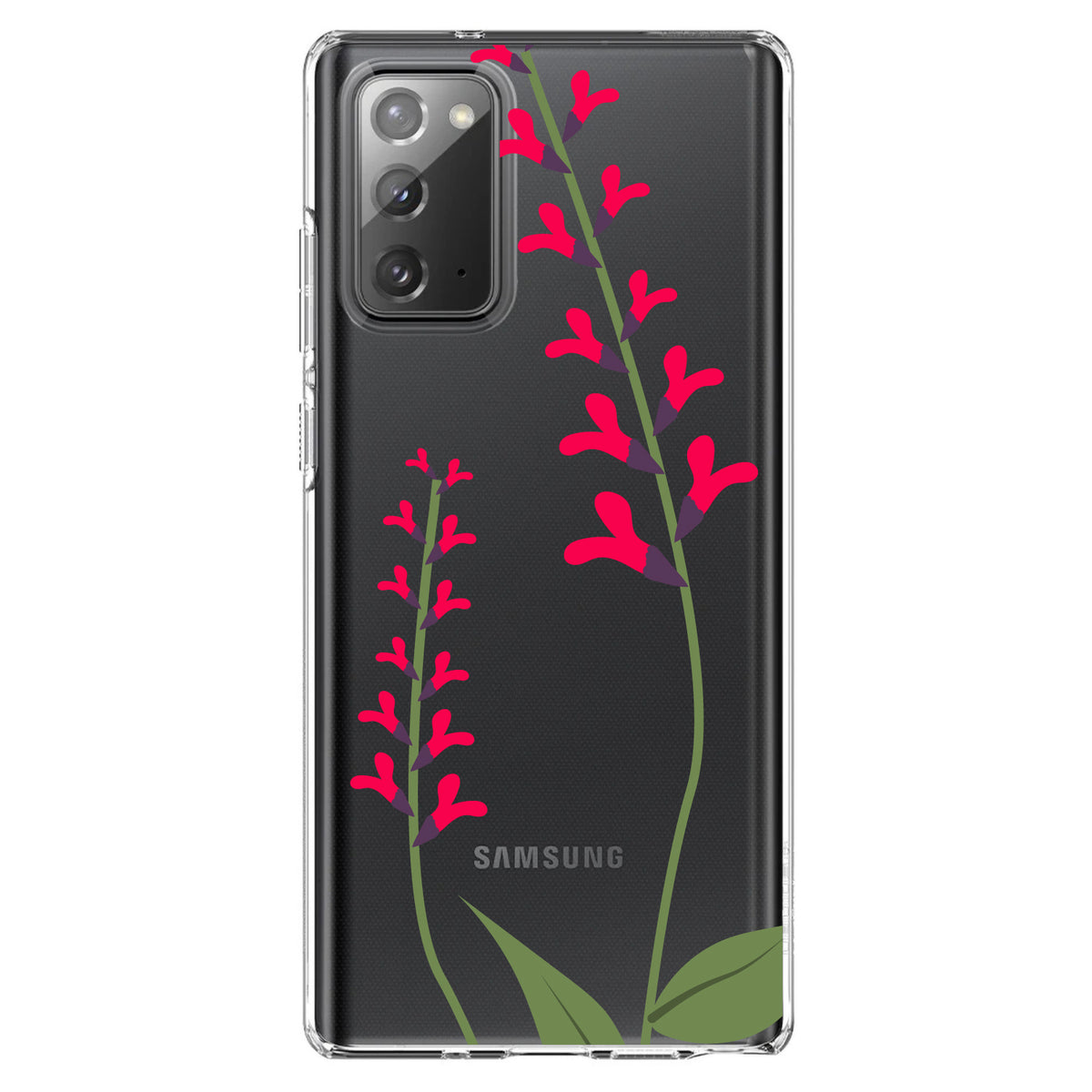 Wildflowers Hot Pink Clear Shockproof iPhone Case, view 8