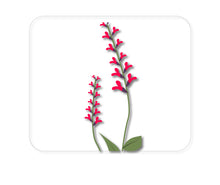 DistinctInk Custom Foam Rubber Mouse Pad - 1/4" Thick - Wildflowers Hot Pink